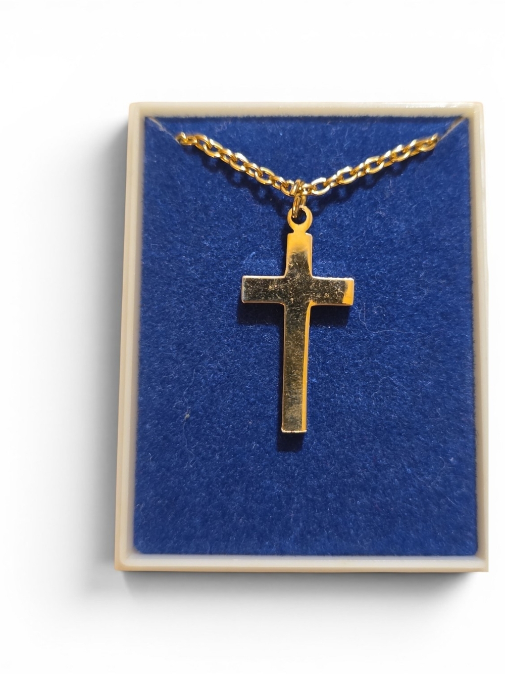 Gold Cross Pendant Necklace - Women Jewelry